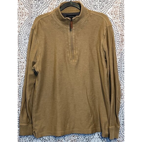 Lands End Mens Brown Pullover Sweater Size M - Picture 2 of 12
